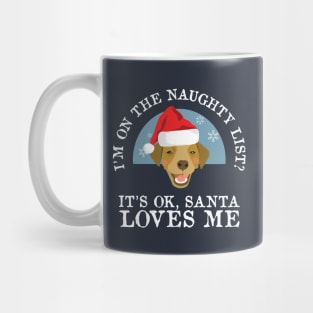 Funny Naughty Dog Puppy Lovers Christmas Shirt Gift Mug